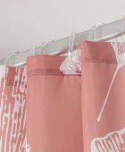Mare 180Πx200Υ dark pink κουρτίνα μπάνιου υφασμάτινη Sealskin Κουρτίνες Mπάνιου