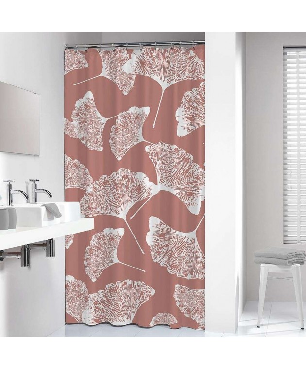 Mare 180Πx200Υ dark pink κουρτίνα μπάνιου υφασμάτινη Sealskin Κουρτίνες Mπάνιου