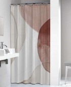 Earth 180Πx200Υ dark pink κουρτίνα μπάνιου υφασμάτινη Sealskin Κουρτίνες Mπάνιου