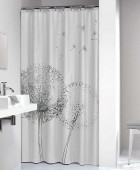 Flow 180Πx200Υ black κουρτίνα μπάνιου υφασμάτινη Sealskin Κουρτίνες Mπάνιου