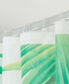 Leaves 180Πx200Υ green κουρτίνα μπάνιου πλαστική Sealskin Κουρτίνες Mπάνιου