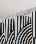 Brave 180Πx200Υ black κουρτίνα μπάνιου πλαστική Sealskin Κουρτίνες Mπάνιου