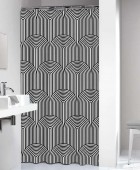 Brave 180Πx200Υ black κουρτίνα μπάνιου πλαστική Sealskin Κουρτίνες Mπάνιου