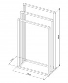 Tube chrome κρεμάστρα επιδαπέδια Sealskin Επιδαπέδιες Κρεμάστρες