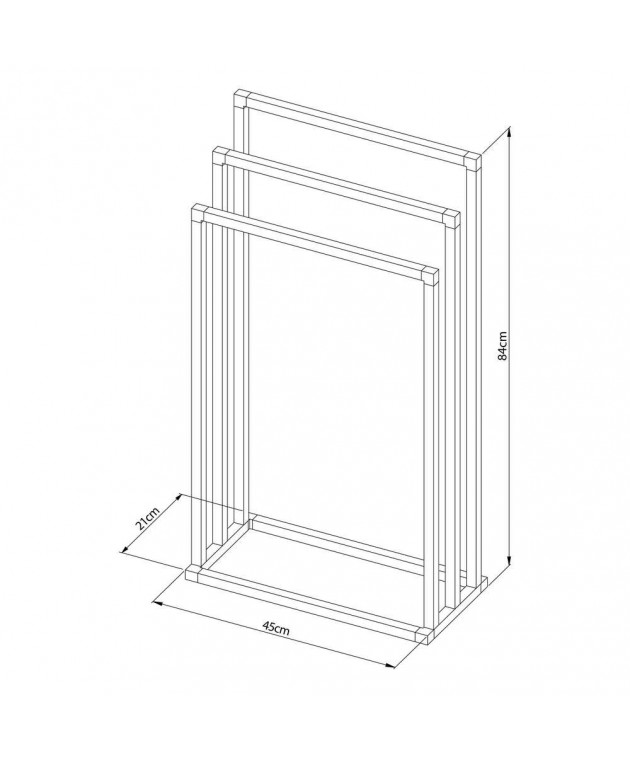 Tube chrome κρεμάστρα επιδαπέδια Sealskin Επιδαπέδιες Κρεμάστρες