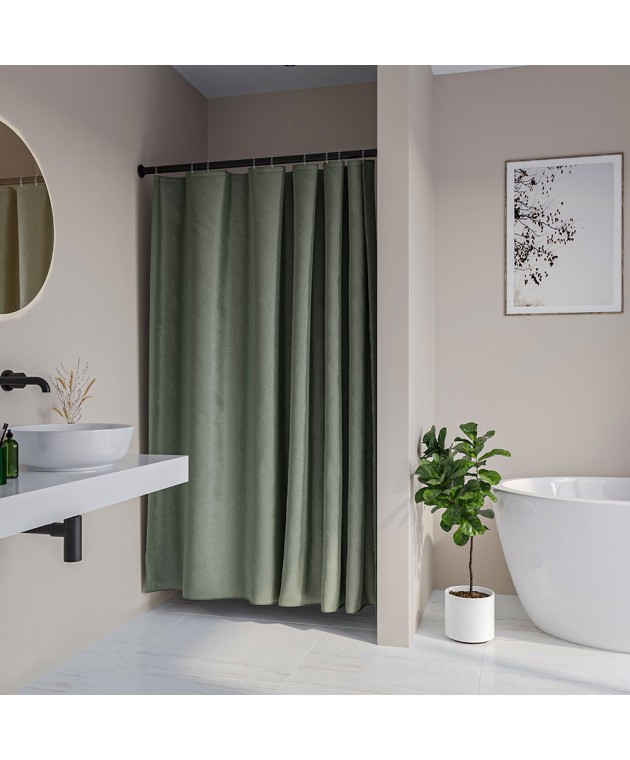 Cosima 120Πx200Υ green κουρτίνα μπάνιου πλαστική Sealskin Κουρτίνες Mπάνιου