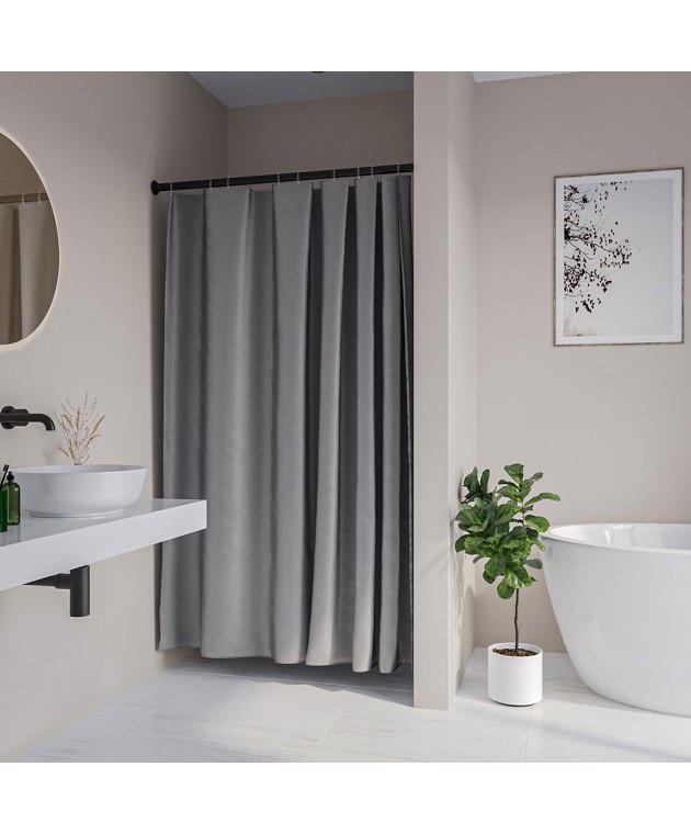 Cosima 240Πx200Y grey κουρτίνα μπάνιου πλαστική Sealskin Κουρτίνες Mπάνιου