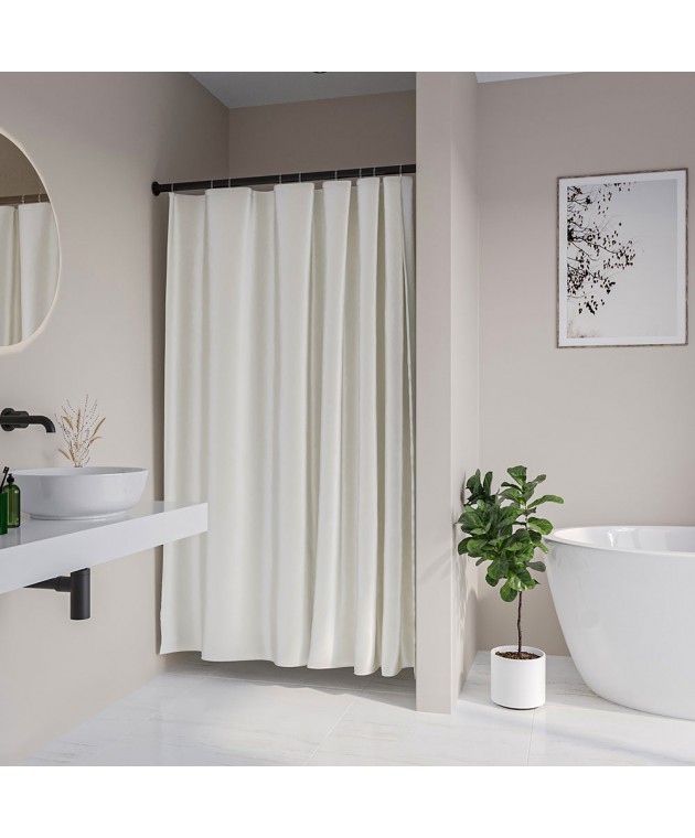 Cosima 240x200 off-white κουρτίνα μπάνιου πλαστική Sealskin Κουρτίνες Mπάνιου