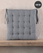 Μαξιλάρι Καρέκλας 40X40 TRYPE ΓΚΡΙ, RYTHMOS HOME Μαξιλάρια Kαρέκλας