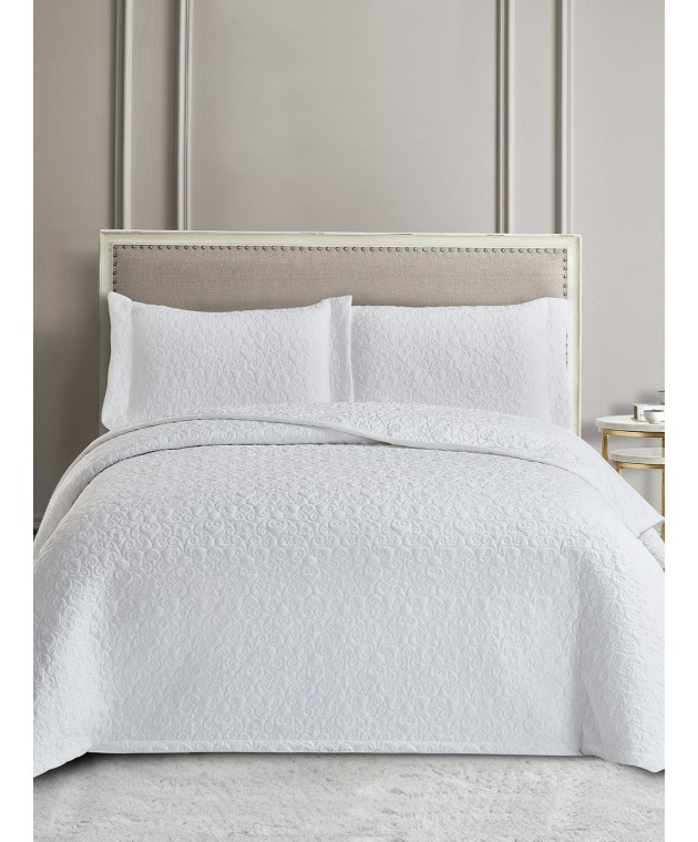 Σετ Κουβερλί 240x260 WED103 WHITE Νυφικό Κουβερλί
