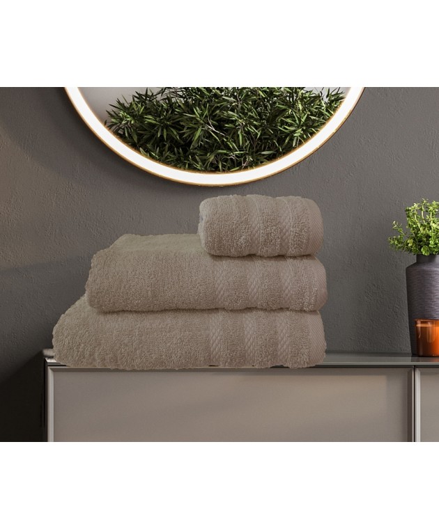 ΣΕΤ ΠΕΤΣΕΤΕΣ  DIOS6 STONE 3ΤΕΜ 30x50cm 50x100cm 70x140cm 100% COTTON 450gsm Σετ πετσέτες Mπάνιου