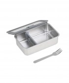 ESTIA ΦΑΓΗΤΟΔΟΧΕΙΟ CLICK&SEAL ΓΥΑΛΙΝΟ 1050ml 21.6x16.5x7.4cm ΜΕ ΚΑΠΑΚΙ ΠΛΑΣΤΙΚΟ IVORY Φαγητοδοχεία