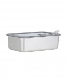 ESTIA ΦΑΓΗΤΟΔΟΧΕΙΟ CLICK&SEAL ΓΥΑΛΙΝΟ 1050ml 21.6x16.5x7.4cm ΜΕ ΚΑΠΑΚΙ ΠΛΑΣΤΙΚΟ IVORY Φαγητοδοχεία