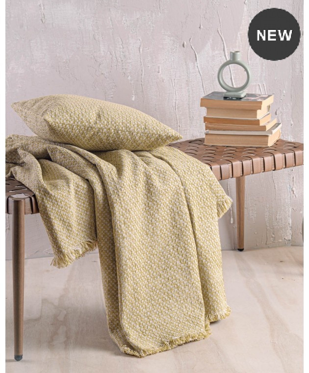 Διακοσμητική μαξιλαροθήκη (40Χ40) EDITOR GOLD, RYTHMOS HOME Μαξιλαροθήκες