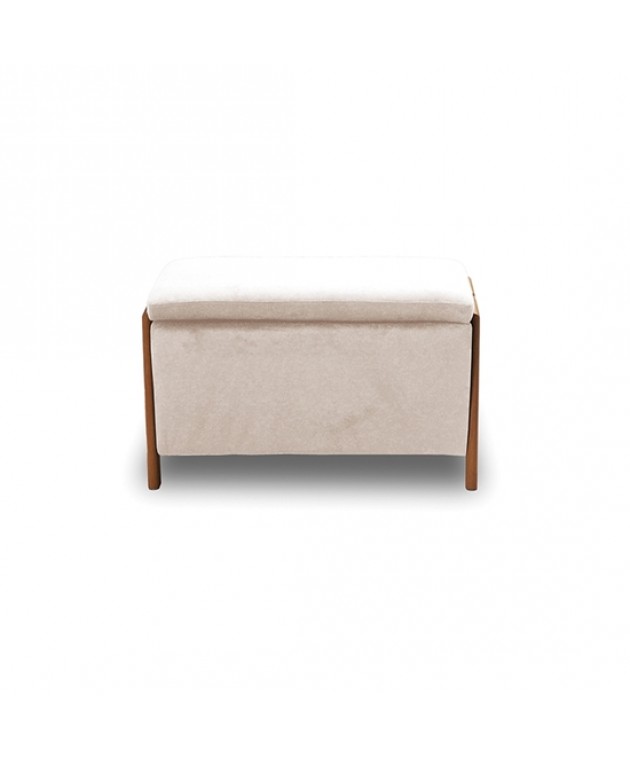 DALI ΣΚΑΜΠΟ VELVET BEIGE ΜΕ ΑΠΟΘ. ΧΩΡΟ 75X42X44εκ. Σκαμπό