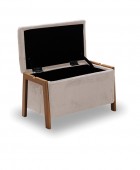 DALI ΣΚΑΜΠΟ VELVET BEIGE ΜΕ ΑΠΟΘ. ΧΩΡΟ 75X42X44εκ. Σκαμπό