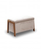DALI ΣΚΑΜΠΟ VELVET BEIGE ΜΕ ΑΠΟΘ. ΧΩΡΟ 75X42X44εκ. Σκαμπό