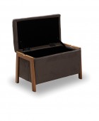 DALI ΣΚΑΜΠΟ VELVET BROWN ΜΕ ΑΠΟΘ. ΧΩΡΟ 75X42X44εκ. Σκαμπό