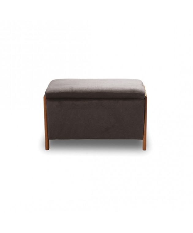 DALI ΣΚΑΜΠΟ VELVET BROWN ΜΕ ΑΠΟΘ. ΧΩΡΟ 75X42X44εκ. Σκαμπό