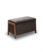 DALI ΣΚΑΜΠΟ VELVET BROWN ΜΕ ΑΠΟΘ. ΧΩΡΟ 75X42X44εκ. Σκαμπό