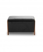 DALI ΣΚΑΜΠΟ VELVET GREY ΜΕ ΑΠΟΘ. ΧΩΡΟ 75X42X44εκ. Σκαμπό