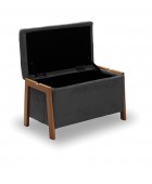 DALI ΣΚΑΜΠΟ VELVET GREY ΜΕ ΑΠΟΘ. ΧΩΡΟ 75X42X44εκ. Σκαμπό
