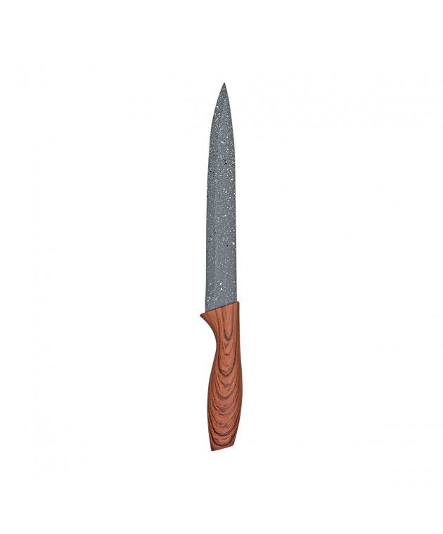 ESTIA ΜΑΧΑΙΡΙ ΚΡΕΑΤΟΣ STONE ΑΝΟΞΕΙΔΩΤΟ 1.5mm ΜΕ ΛΕΠΙΔΑ 2CR13 Μαχαιροπίρουνα