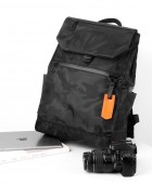 Σακίδιο με Θήκη Laptop 14" AMBER Army Μαύρο AM2034 Τσάντα-Θήκη Laptop
