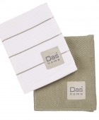 DAS HOME ΣΕΤ ΠΟΤΗΡΟΠΑΝΑ 2ΤΜΧ 30Χ50 0827 GREEN, WHITE Ποτηρόπανα