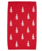 DAS HOME CHRISTMAS ΠΟΤΗΡΟΠΑΝΑ ΣΕΤ 2ΤΜΧ 30X50 0815 GREEN, RED Ποτηρόπανα Χριστουγεννιάτικα