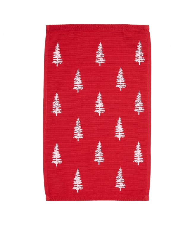 DAS HOME CHRISTMAS ΠΟΤΗΡΟΠΑΝΑ ΣΕΤ 2ΤΜΧ 30X50 0815 GREEN, RED Ποτηρόπανα Χριστουγεννιάτικα