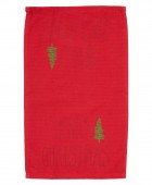 DAS HOME CHRISTMAS ΠΟΤΗΡΟΠΑΝΑ ΣΕΤ 2ΤΜΧ 30X50 0816 RED, WHITE Ποτηρόπανα Χριστουγεννιάτικα