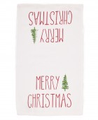 DAS HOME CHRISTMAS ΠΟΤΗΡΟΠΑΝΑ ΣΕΤ 2ΤΜΧ 30X50 0816 RED, WHITE Ποτηρόπανα Χριστουγεννιάτικα
