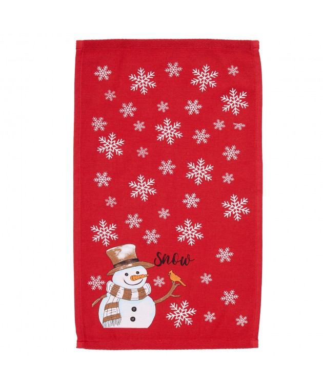 DAS HOME CHRISTMAS ΠΟΤΗΡΟΠΑΝΑ ΣΕΤ 2ΤΜΧ 30X50 0817 GREEN, RED Ποτηρόπανα Χριστουγεννιάτικα