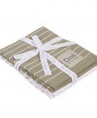 DAS HOME ΣΕΤ ΠΟΤΗΡΟΠΑΝΑ 2ΤΜΧ 30Χ50 0822 GREEN, WHITE Ποτηρόπανα