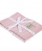 DAS HOME ΣΕΤ ΠΟΤΗΡΟΠΑΝΑ 2ΤΜΧ 30Χ50 0823 PINK, WHITE Ποτηρόπανα