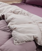 DAS HOME ΠΑΠΛΩΜΑ ΥΠΕΡΔΙΠΛΟ HAPPY 9691 BEIGE, PURPLE 220Χ240 Παπλώματα Υπέρδιπλα