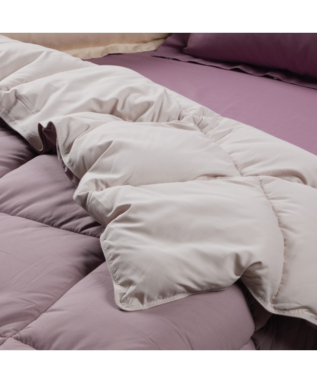 DAS HOME ΠΑΠΛΩΜΑ ΥΠΕΡΔΙΠΛΟ HAPPY 9691 BEIGE, PURPLE 220Χ240 Παπλώματα Υπέρδιπλα