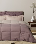 DAS HOME ΠΑΠΛΩΜΑ ΥΠΕΡΔΙΠΛΟ HAPPY 9691 BEIGE, PURPLE 220Χ240 Παπλώματα Υπέρδιπλα