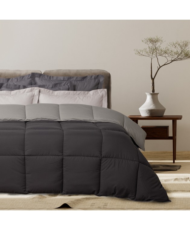 DAS HOME ΠΑΠΛΩΜΑ ΜΟΝΟ HAPPY 9693 BLACK, GREY 160Χ220 Παπλώματα Μονά