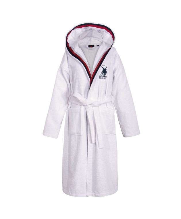GREENWICH POLO CLUB ΜΠΟΥΡΝΟΥΖΙ XX-LARGE ESSENTIAL 3062 WHITE Μπουρνούζια