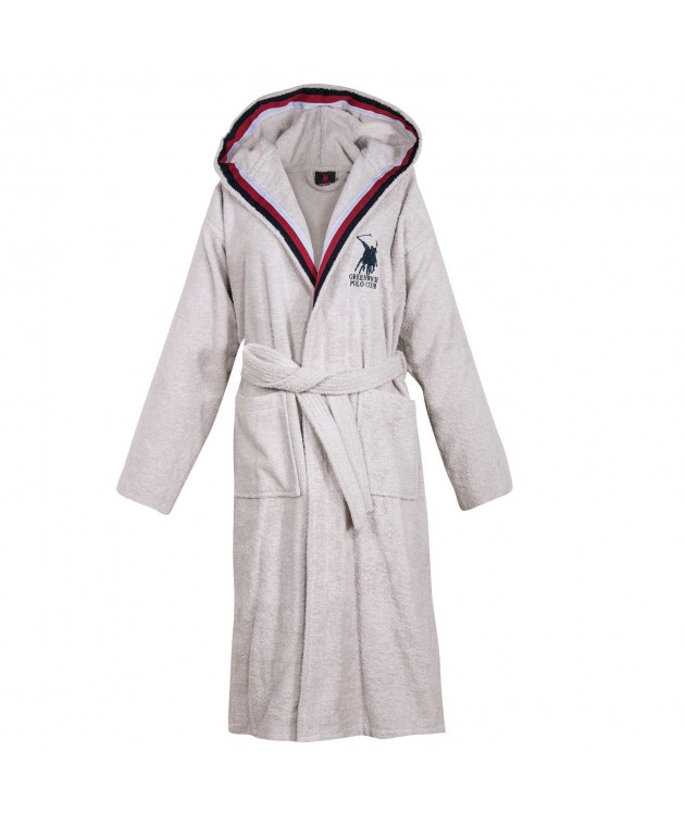 GREENWICH POLO CLUB ΜΠΟΥΡΝΟΥΖΙ X-LARGE ESSENTIAL 3064 GREY Μπουρνούζια