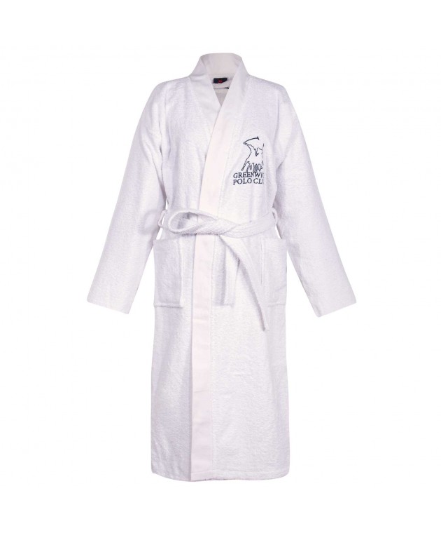 GREENWICH POLO CLUB ΜΠΟΥΡΝΟΥΖΙ X-LARGE ESSENTIAL 3211 WHITE Μπουρνούζια