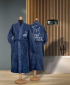 GREENWICH POLO CLUB ΜΠΟΥΡΝΟΥΖΙ X-LARGE ESSENTIAL 3212 ROYAL BLUE Μπουρνούζια