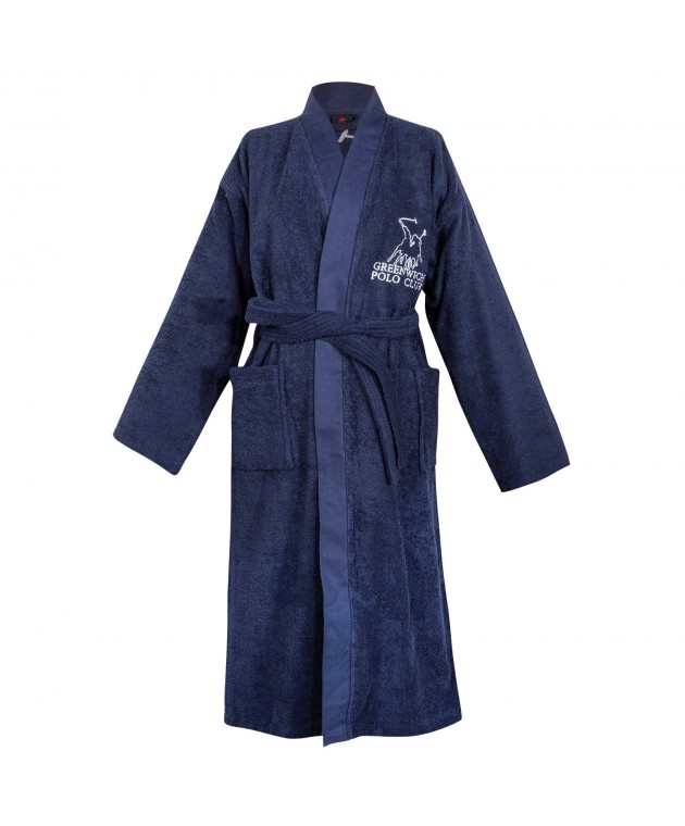 GREENWICH POLO CLUB ΜΠΟΥΡΝΟΥΖΙ X-LARGE ESSENTIAL 3212 ROYAL BLUE Μπουρνούζια