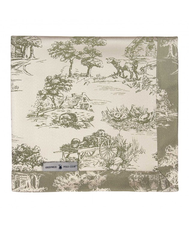 GREENWICH POLO CLUB ΤΡΑΠΕΖΟΜΑΝΤΗΛΟ 170Χ240 ESSENTIAL 3015 ECRU, OLIVE Τραπεζομάντηλα