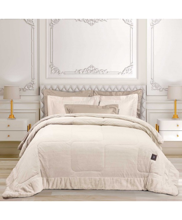 GREENWICH POLO CLUB ΚΟΥΒΕΡΤΟΠΑΠΛΩΜΑ VELVET KING PREMIUM 3965 IVORY 240Χ250 Κουβερτοπάπλωμα  king size