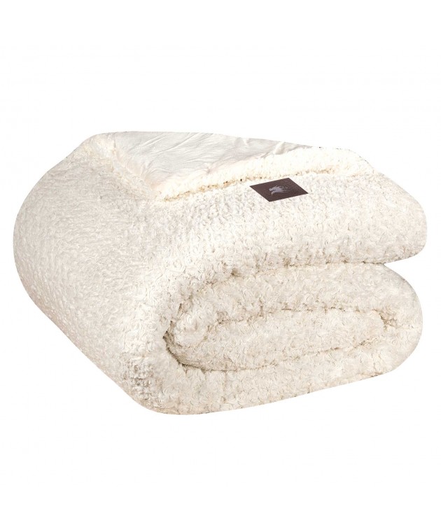 GREENWICH POLO CLUB ΚΟΥΒΕΡΤΟΠΑΠΛΩΜΑ RABBIT FAUX FUR KING ESSENTIAL 3959 WHITE 240Χ250 Κουβερτοπάπλωμα  king size