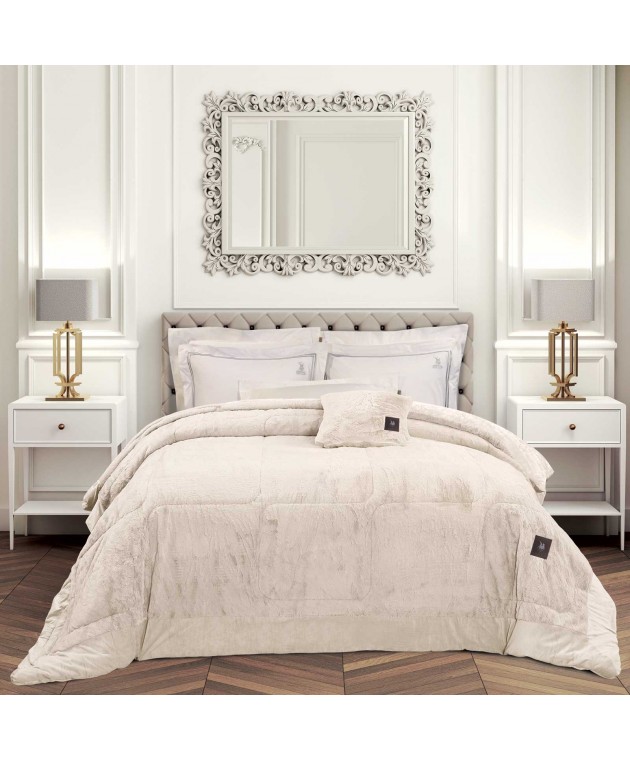 GREENWICH POLO CLUB ΚΟΥΒΕΡΤΟΠΑΠΛΩΜΑ RABBIT FAUX FUR KING PREMIUM 3962 IVORY 240X250 Κουβερτοπάπλωμα  king size