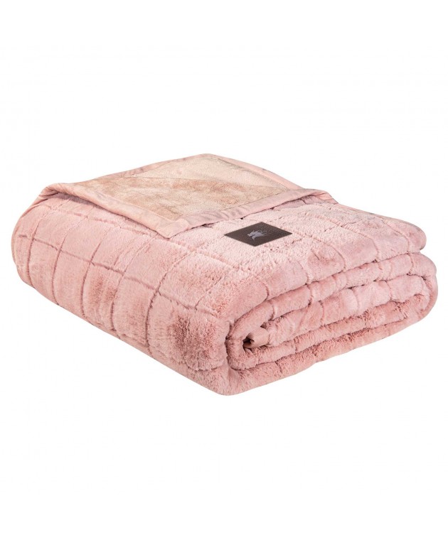 GREENWICH POLO CLUB ΚΟΥΒΕΡΤΑ FAUX FUR ΥΠΕΡΔΙΠΛΗ PREMIUM 3451 SALMON  220Χ240 ΝΕΕΣ ΑΦΙΞΕΙΣ